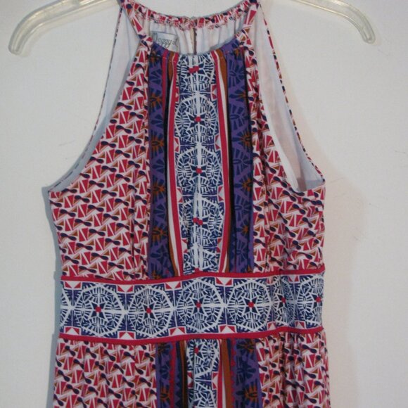 Maggy L Necklace Style Dress Size 4 Purple Pink Sleeveless Sheath - Picture 2 of 4